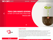 Tablet Screenshot of love2live.we-care.com