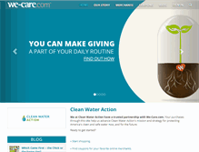Tablet Screenshot of cleanwateraction.we-care.com