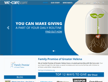 Tablet Screenshot of familypromisehelena.we-care.com