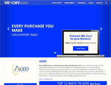 Tablet Screenshot of aged.we-care.com