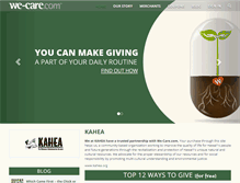 Tablet Screenshot of kahea.we-care.com