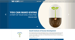 Desktop Screenshot of gesellinstitute.we-care.com