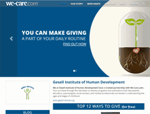 Tablet Screenshot of gesellinstitute.we-care.com