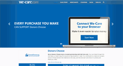 Desktop Screenshot of donorschoose.we-care.com