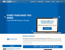 Tablet Screenshot of donorschoose.we-care.com