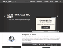 Tablet Screenshot of hospitalsofhope.we-care.com