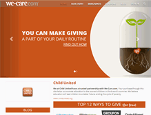 Tablet Screenshot of childunited.we-care.com