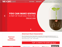 Tablet Screenshot of americanheart.we-care.com