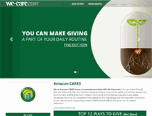 Tablet Screenshot of amazoncares.we-care.com