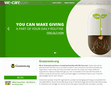 Tablet Screenshot of grassroots.we-care.com
