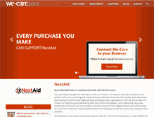 Tablet Screenshot of nextaid.we-care.com