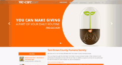 Desktop Screenshot of humanesocietytgc.we-care.com
